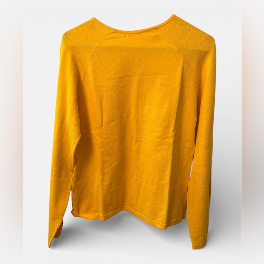J McLaughlin Jamey Yellow Women's Large Crew‎ Neck Long Sleeve Top - Picture 6 of 7